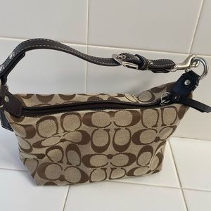 Mini fabric Coach purse